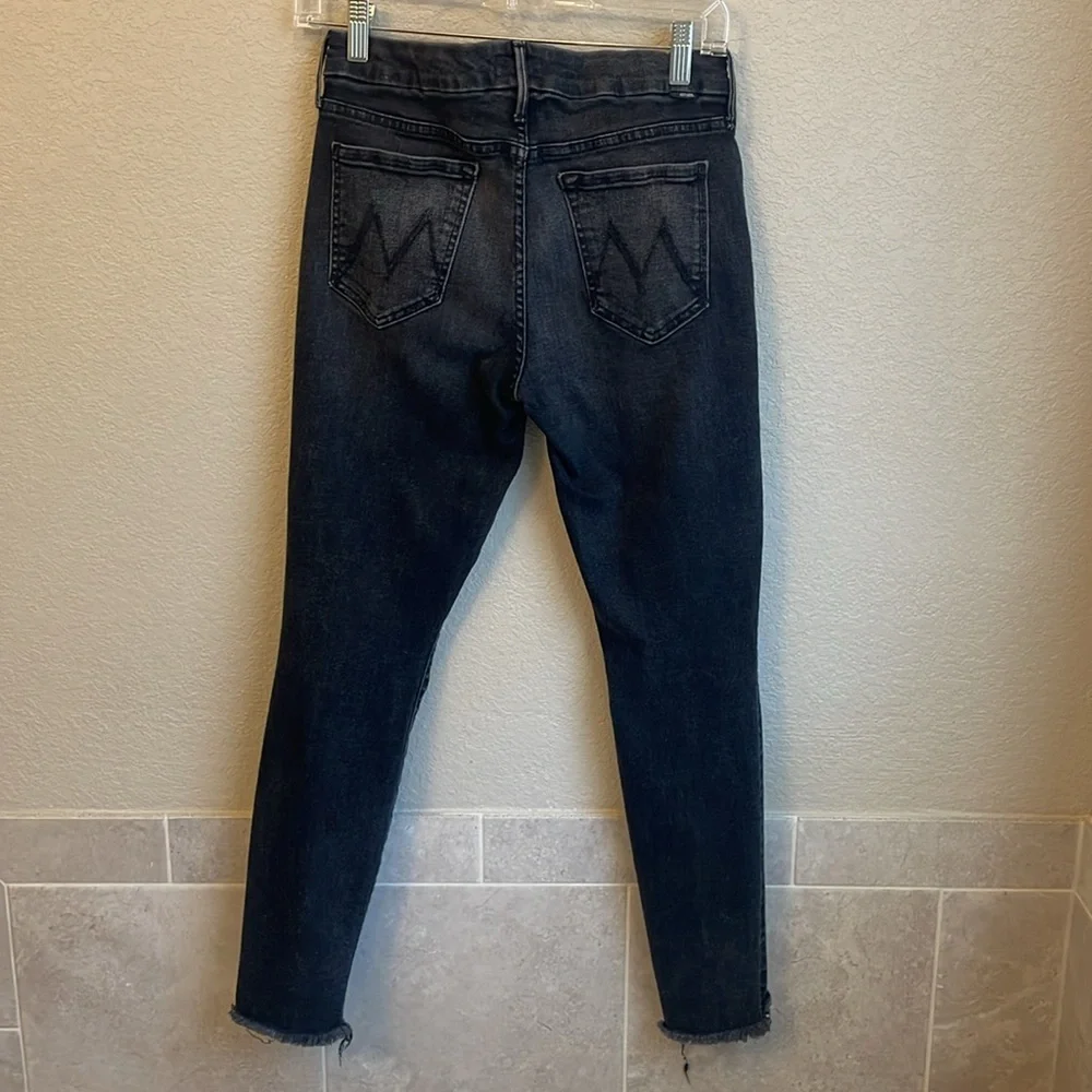 MOTHER The Looker Ankle Fray Skinny Jeans